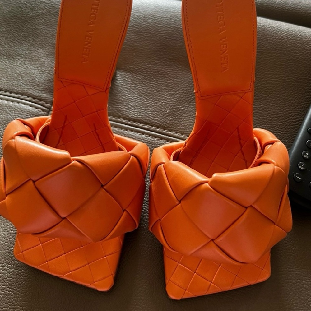 Bottega Veneta Orange Sandals